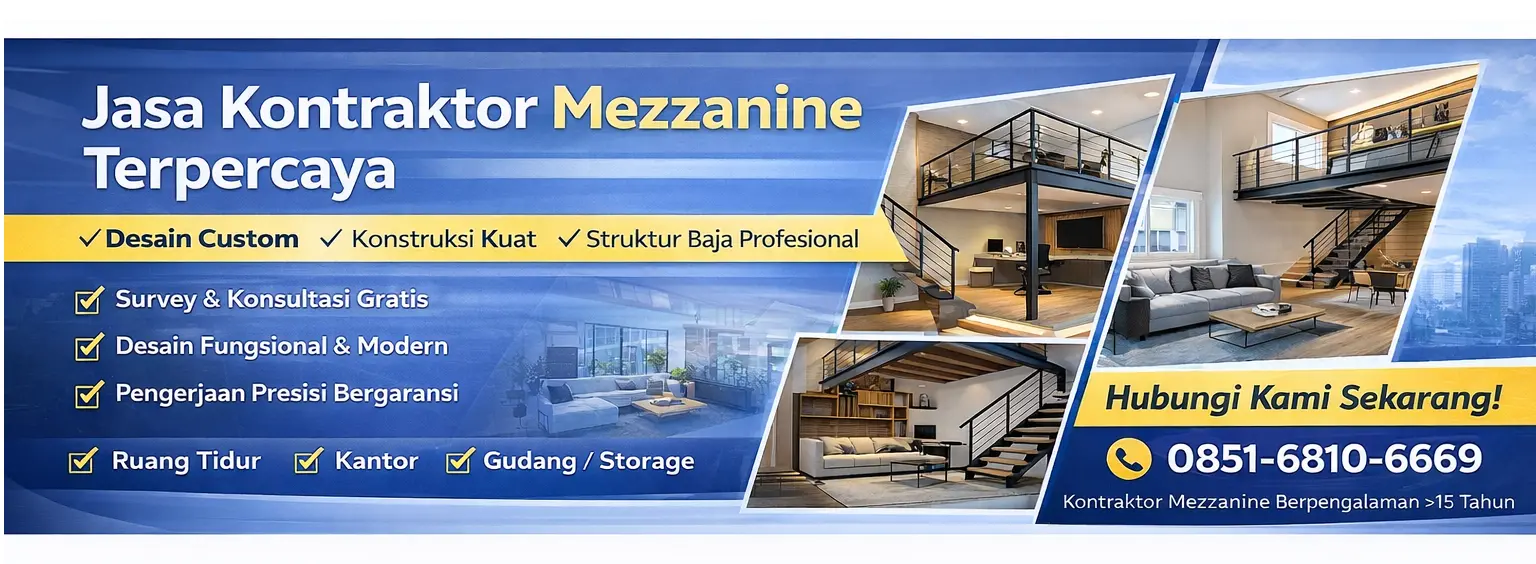 Jasa Pembuatan Mezzanine pinang Bergaransi
